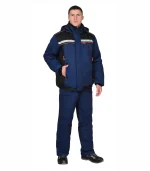 Костюм Практик с п/к, синий/черный