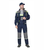 Костюм Стан с п/к, синий/серый