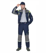 Костюм Стан с брюками, синий/серый