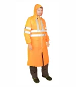 Плащ влагозащитный сигнальный с СОП ExtraVision WPL (225 гр/м2), оранжевый