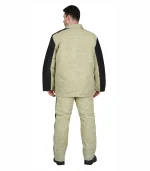 Костюм сварщика зимний с брюками, брезентовый со спилком (2,7 кв.м), 2 класс — изображение 2