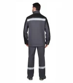 Костюм сварщика Геркулес с п/к, черный/серый, 1 класс — изображение 2