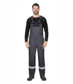 Костюм сварщика Геркулес с п/к, черный/серый, 1 класс — изображение 4