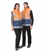 Жилет Терминал, оранжевый/синий