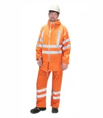 Костюм влагозащитный сигнальный с СОП SIRIUS Профи (225 гр/м2), оранжевый